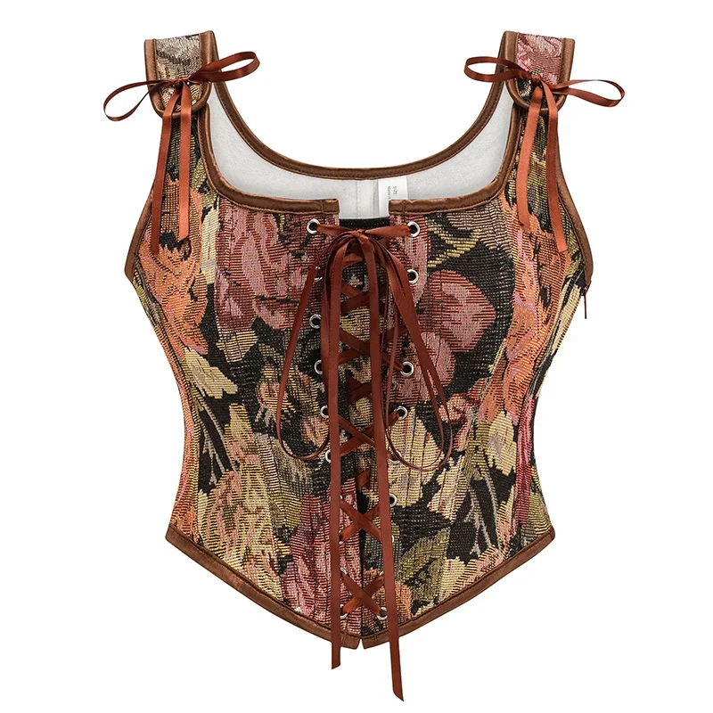 Corset Waist Cinch - Vintage Gothic Dames Korsetten Met Rits