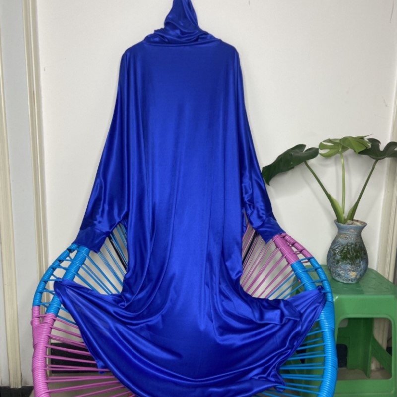 Robe Silk Women - Zijden zachte maxi jurk met capuchon,