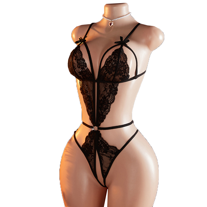 Transparante sexy holle zwarte - Lace Teddy Lingerie recensie en prijs