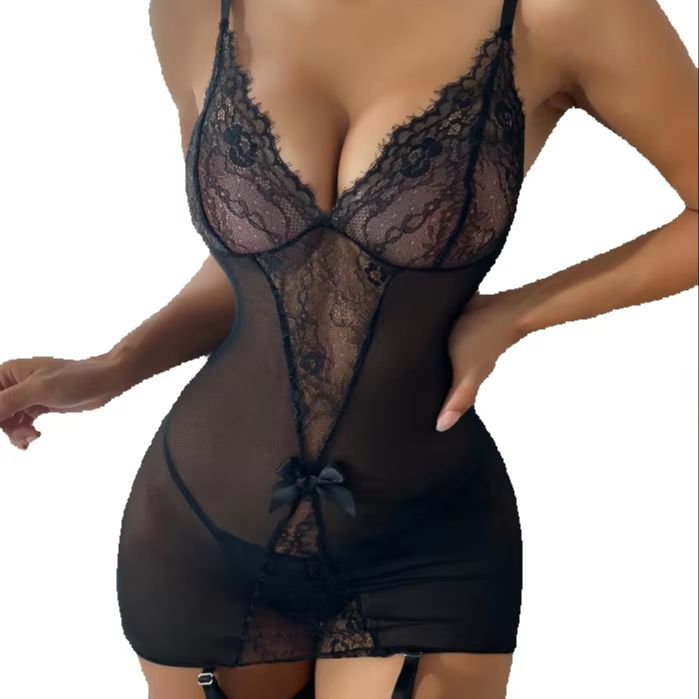 Kanten ondergoedset met kousen - Garter Belt Set recensie en prijs