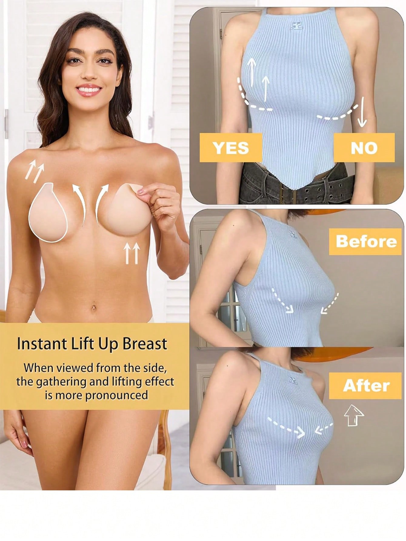 1 Paar Extra Lift-Bh-Plakkers  - Nipple Cover Pasties recensie en prijs